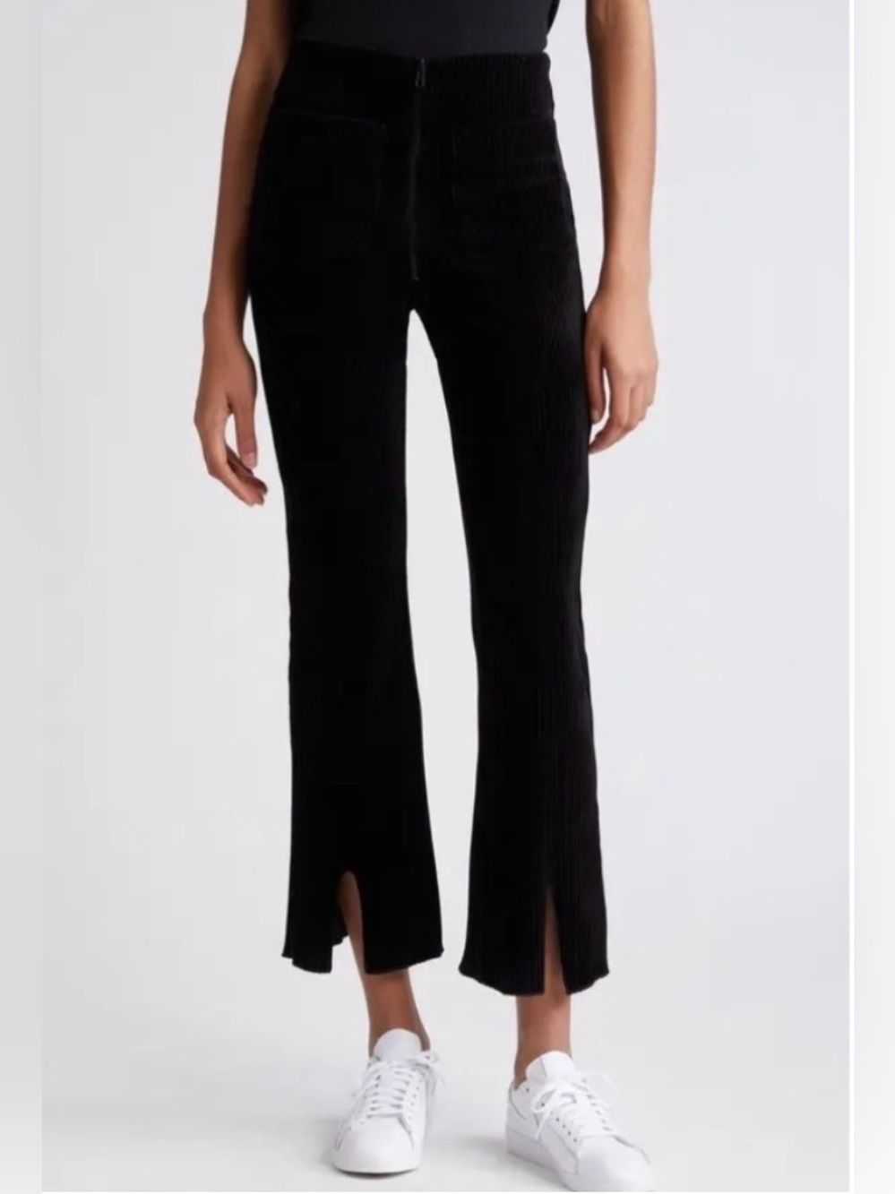 KkCo Canyon Front Slit Corduroy Ankle Pants